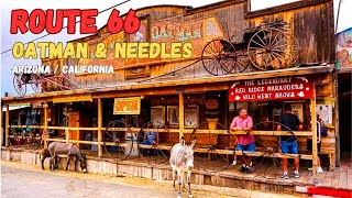 ROUTE 66 ROAD TRIP OATMAN e NEEDLES  Arizona e California [upl. by Lowell63]