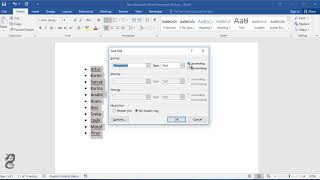 How to Put Words in Alphabetical Order in Word [upl. by Beilul]