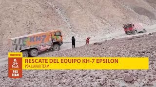 Rally Dakar 2019  KH7 Epsilon rescata al PBX Dakar Team  Palibex [upl. by Aihpled884]