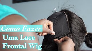 UPDATE  COMO FAZER UMA LACE FRONTAL PERUCA  ANGEL [upl. by Aronoff599]