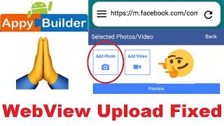 WebView Upload Fixed  AIA File  Thunkable  Appybuilder  Makeroid [upl. by Eiramllij]