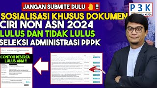 RESMI ‼️ CONTOH HONORER LULUS DAN TIDAK LULUS ADMINISTRASI PPPK 2024‼️ [upl. by Imaon223]