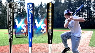 VICTUS VANDAL vs LOUISVILLE SOLO vs RAWLINGS VELO ACP  Which is better BBCOR Baseball Bat Review [upl. by Rehpretsirhc]