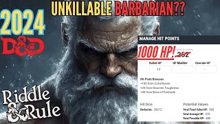 DampD Unkillable Barbarian 1000 HP [upl. by Sitnik]