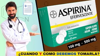 ASPIRINA💊¿Para que sirve y cuánto debo tomar ¿ALIVIA LA FIEBRE  ¡Descubre todos los detalles [upl. by Alehs]