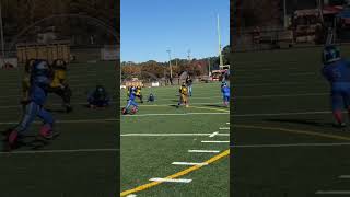 Touchdown saving tackle cdj 5sfootball youthfootball footballhighlights [upl. by Nauqes]