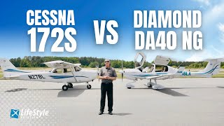 WHICH AIRPLANE IS BETTER  Cessna 172 vs Diamond DA40 NG  FULL Comparison [upl. by Wie161]