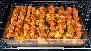 Perfect Chicken Skewer Recipe  Chicken Shish Kebab in the Oven [upl. by Ammej341]