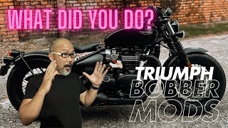 It’s been 10 months What Motorcycle Mods did you do to your Triumph Bobber [upl. by Aviva]