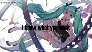 Nightcore  Lights down low  Lyrics [upl. by Airamat]