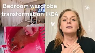 Bedroom wardrobe transformation with IKEA curtains My heart is with yours [upl. by Sardella]