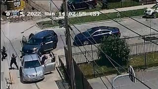 Shocking video captures shootout between Chicago police gunman in West Englewood [upl. by Roon564]