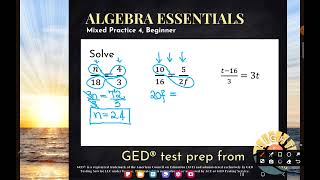 GED® Math Review Solving Proportions 1MP4 Bgn  269 [upl. by Dnomra]