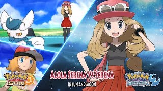 Pokemon Sun and Moon Alola Serena Vs Serena Pokemon Multiverse [upl. by Hasin]