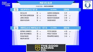 Mirfield CC Mirfield CC  1st XI v Holmfirth CC 1st XI [upl. by Dallon]