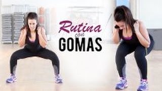 Tonificar piernas con gomas  13 minutos [upl. by Erskine224]