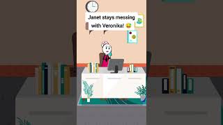 Janet stays messing with Veronika 😅 animation funnyvideo gplus comedy [upl. by Ennovi435]