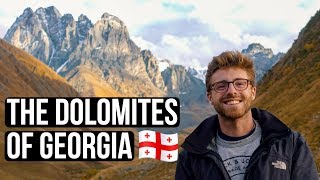 JUTA THE DOLOMITES OF GEORGIA with a CRAZY Georgian driver [upl. by Nath351]