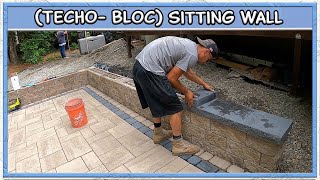 Finishing a Curved Paver Patio amp Building a Sitting Wall [upl. by Adnaugal]