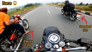 Bullet Standard 350 vs Classic 350 Vs Electra 350 Race 😱 🏁 Top Speed Race 😍 [upl. by Sirap]