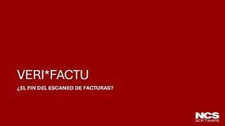 Verifactu ¿El final del escaneo de facturas [upl. by Acenom]