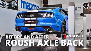 Mustang GT  Stock VS Roush Axle Back SOUND [upl. by Mccandless]