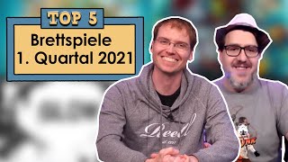 Top 5 Brettspiele  1 Quartal 2021 [upl. by Yssep]