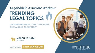 LegalShield Associate Workout Trending Legal Topics [upl. by Adams]