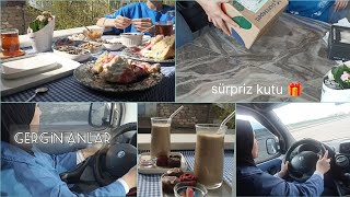 KIZ  KIZA DATE✨  sürpriz kutu açılımı  araba sürüyüş deneyimim vlog [upl. by Mali49]