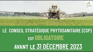 Accompagnement Conseil stratégique phytosanitaire [upl. by Notyard]