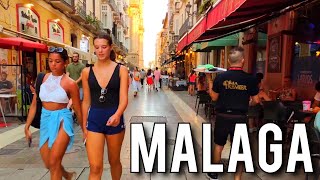 Malaga 🇪🇦 Beautiful Old Town Bars amp Restaurants Autumn Costa del Sol Spain Walking Tour 4K [upl. by Izy307]