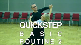 How to Dance Quickstep  Basic Routine 2 [upl. by Noizneb]