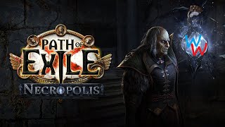 Path of Exile  Necropolis 324  Episode 7  Stone Golem Necromancer [upl. by Kilah415]