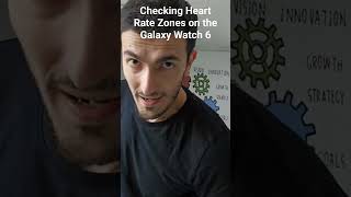 Checking heart rate zones on the Galaxy Watch 6 galaxywatch6 [upl. by Berkin]