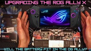 Opening Up The New Rog Ally X  4TB Samsung 990 Pro Upgrade  Joystick Removal More allyx rogally [upl. by Socin209]