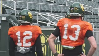 Baylor Football  Quarterback battle underway in Spring camp [upl. by Cheatham766]