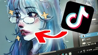 I tried WEIRD TIKTOK ART TUTORIALS…🤡  roasting TIKTOK ART TUTORIALS [upl. by Torosian]