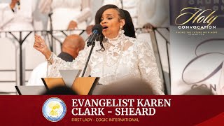 First Lady Karen Clark Sheard  The Blood  COGIC UK Holy Convocation [upl. by Adnarahs]