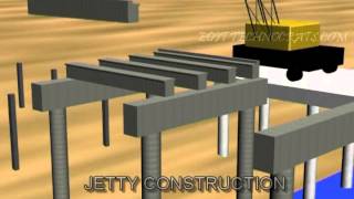 Jetty construction mpeg2video [upl. by Weidar]