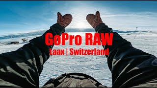 GoPro RAW POV  Snowboarding in Switzerland [upl. by Ocinom936]