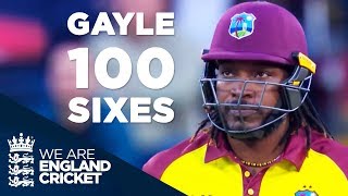 Chris Gayle Reaches 100 Sixes In Blistering 40 Off 20 Balls v England 2017  Full Highlights [upl. by Annovoj]