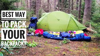 How I Pack My Winter Wild Camping Gear In My Backpack  Osprey Rook 65 [upl. by Chesney]