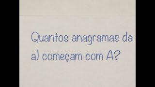 MFUNA  AC5  A quantidade de anagramas sabendo como começa e como termina [upl. by Gracye724]