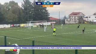 CALCIO PRIMA SCONFITTA STAGIONALE PER LUNITAS SCIACCA A MARINEO [upl. by Aynav]