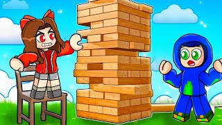 GIANT JENGA In Roblox 😱 [upl. by Rubinstein]