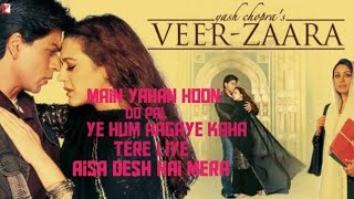 Veer Zara songs jukebox srk lovers [upl. by Hitoshi]