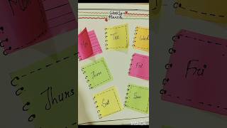 Sticky Notes Idea DIY sticky notes shorts art sticky notes hack youtubeshorts weeklyplanner [upl. by Oetomit]