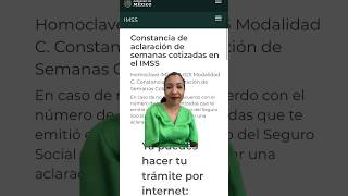 ¿Cómo hacer la aclaración de semanas cotizadas ante el IMSS semanas aclaracion imss viral [upl. by Galitea741]