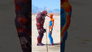 GTA V  SPIDERMAN VS ZOMBIE VENOM MATCH WHO IS RICHER 🤑 shorts gta5 [upl. by Plumbo]