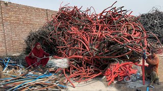 Amazing Process of Aluminum wire Recycling and Making New Electric wire Mass wire Recycling Process [upl. by Ytsanyd]